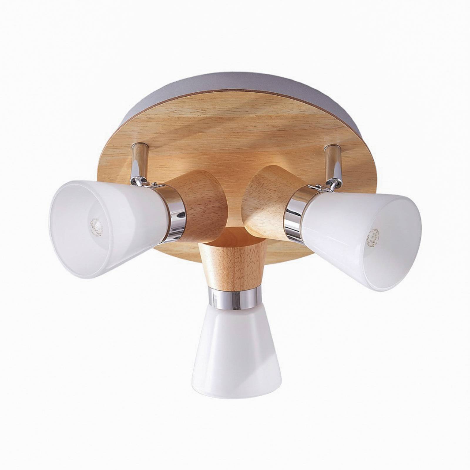 Plafonnier en bois scandinave, Vivica, LINDBY