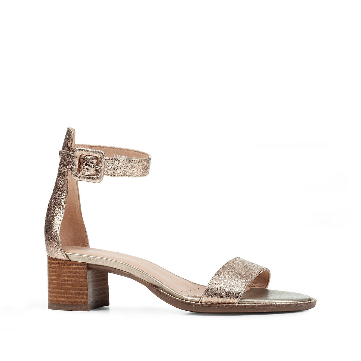 champagne heeled sandals