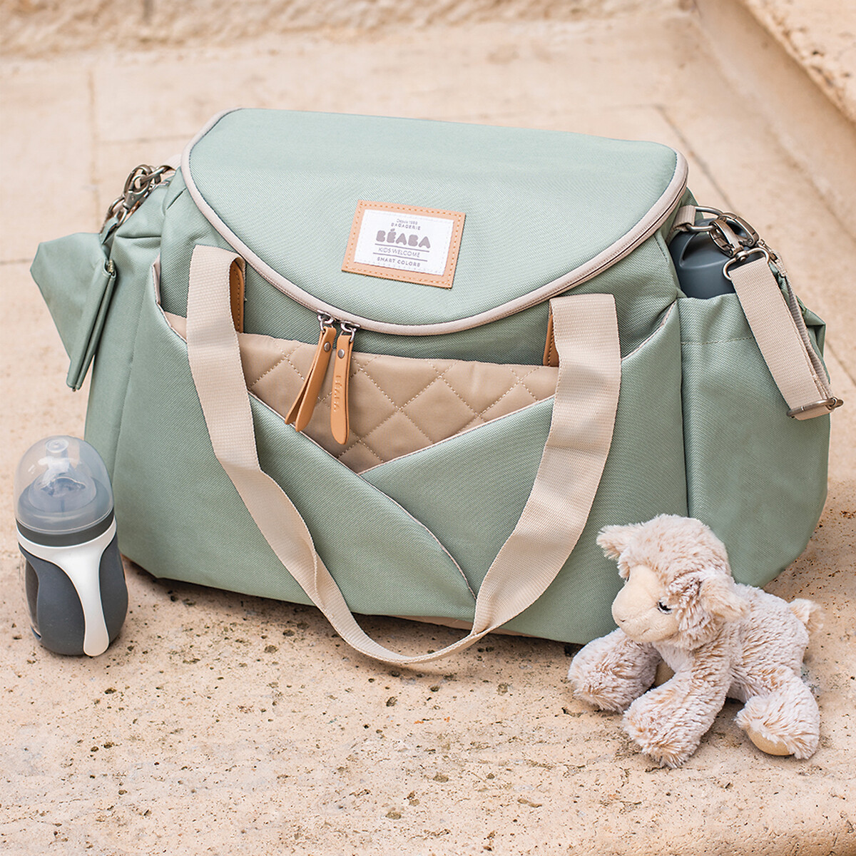 Sac a langer sydney 940315 vert sauge Beaba La Redoute