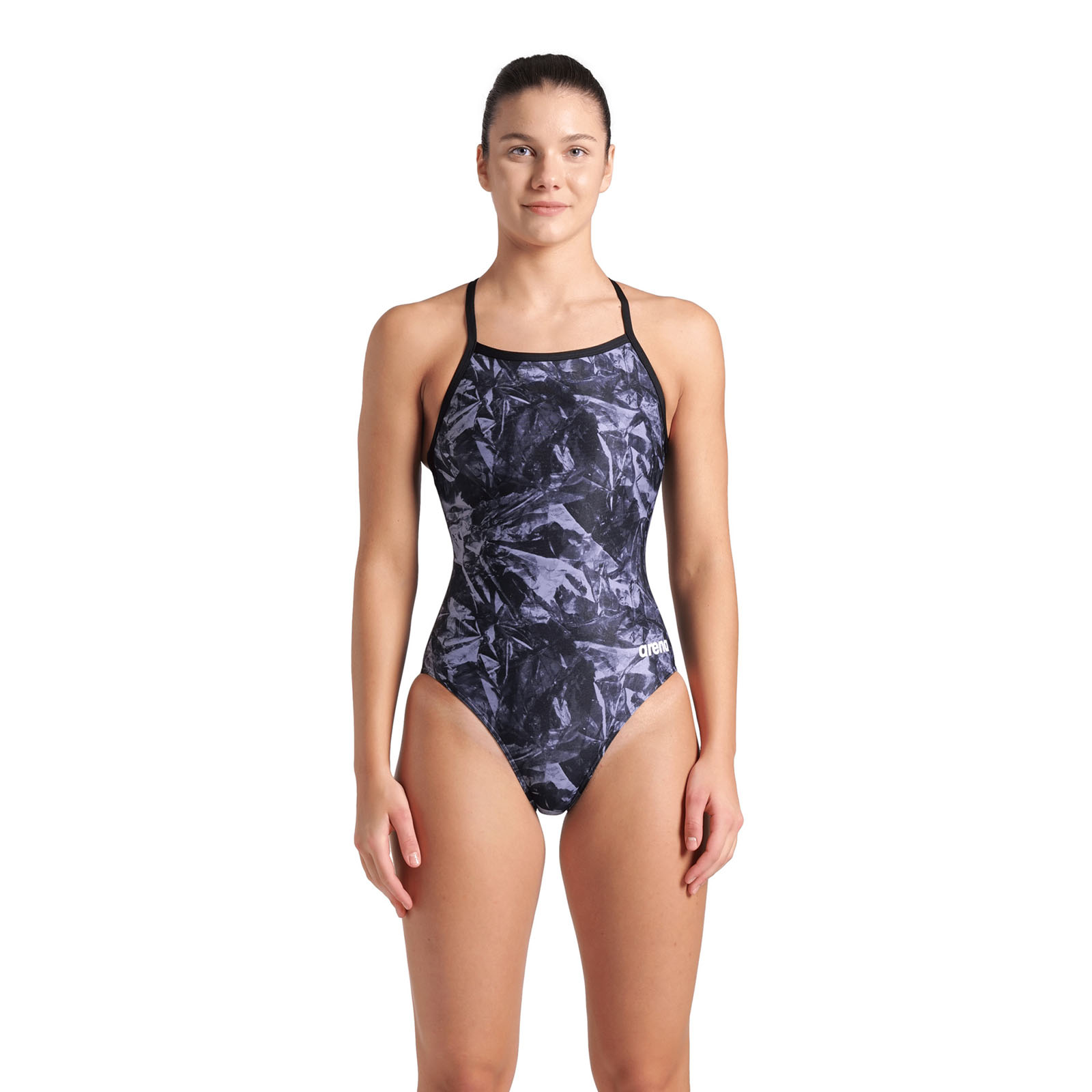 Maillot de bain arena Performance Team Crackle Lightdrop Back pour femmes, ARENA