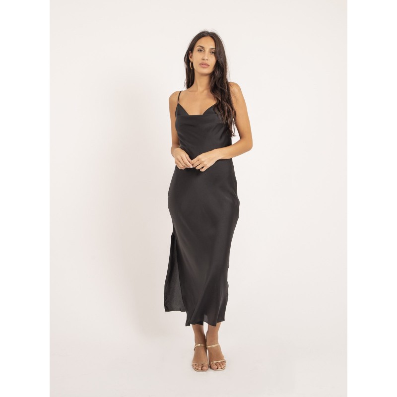 Robe Longue Satin Isaurie, DONA LISA