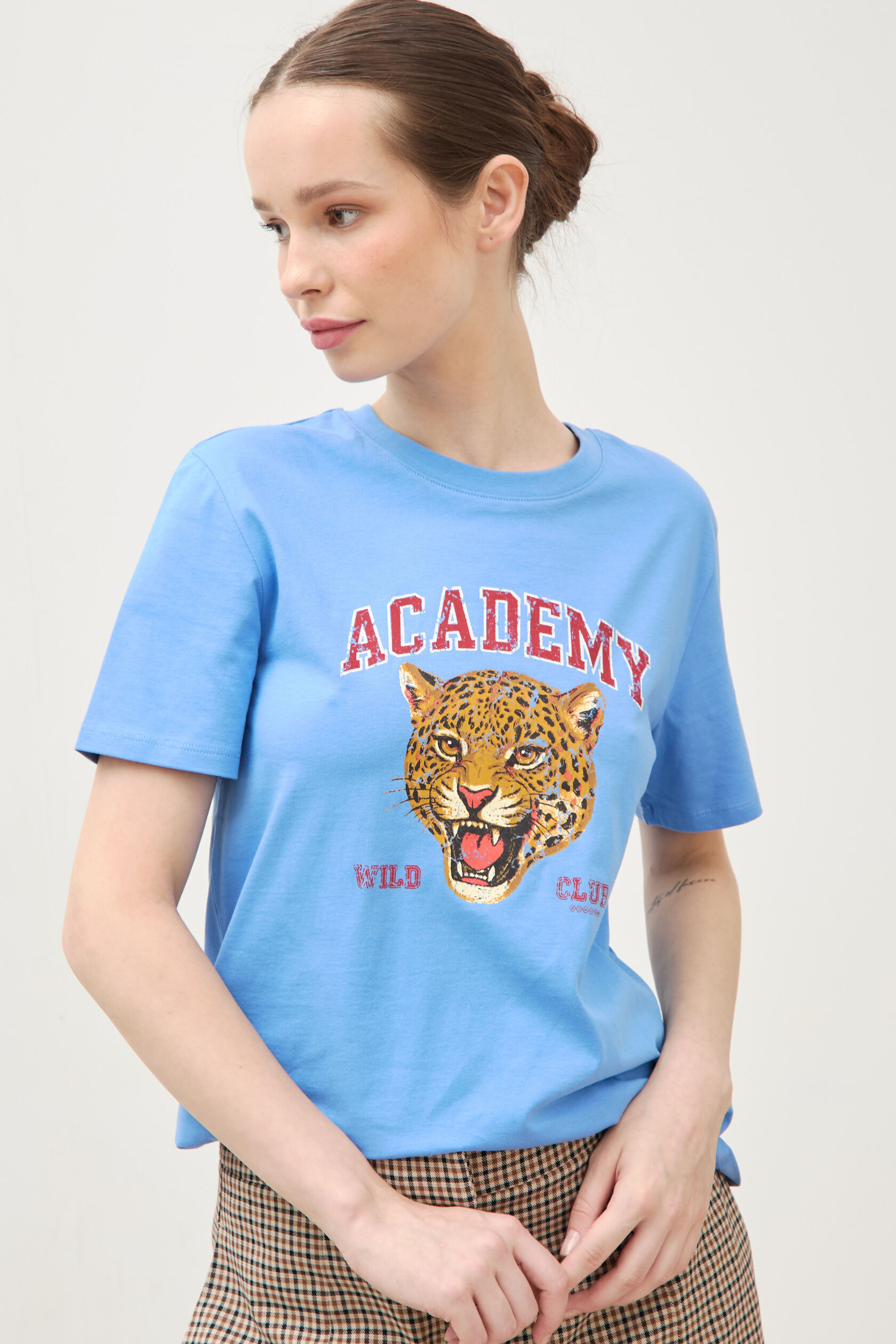 T-shirt droit col rond manches courtes, BONOBO