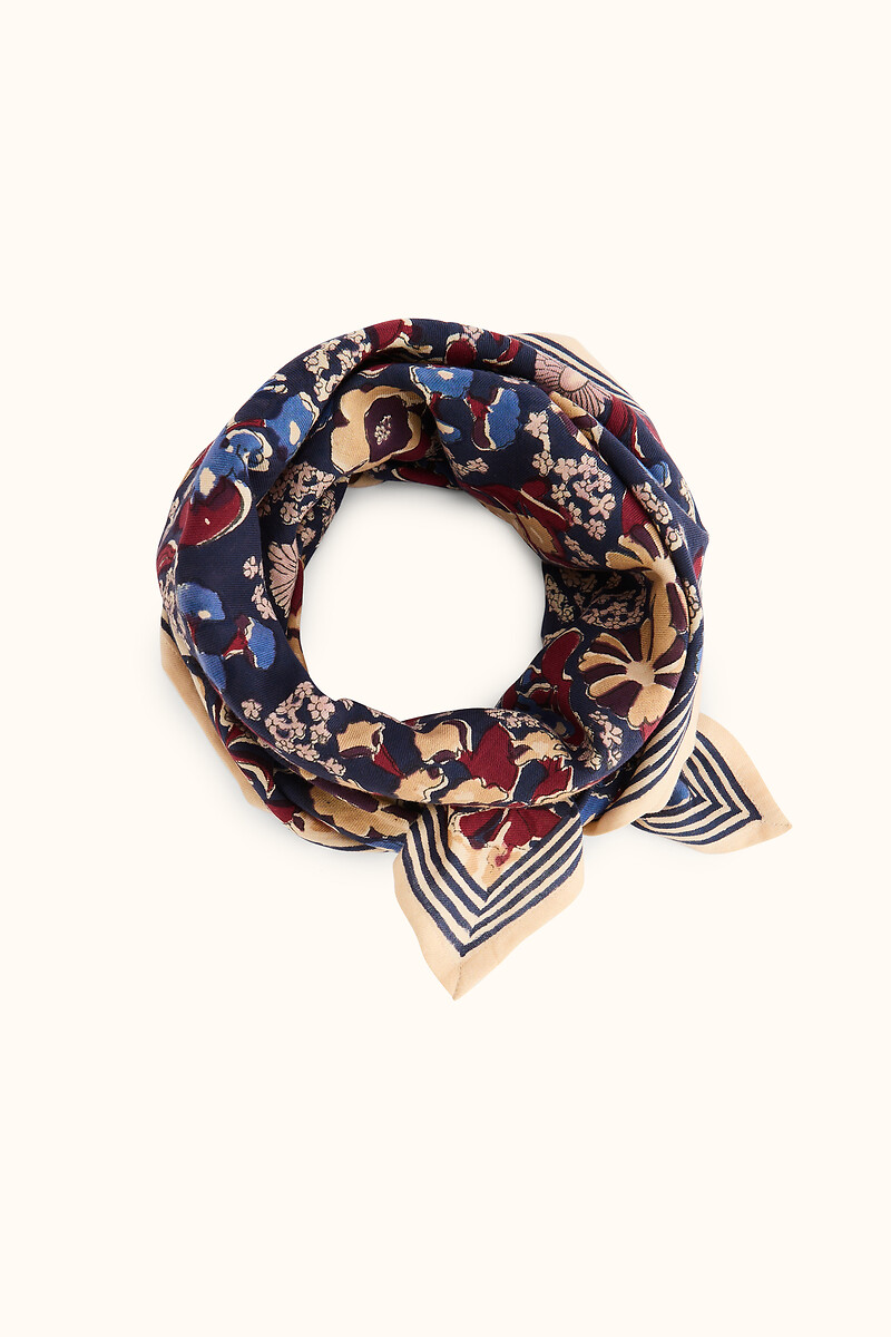 Grand foulard, imprimé floral, LATIKA, APACHES COLLECTIONS