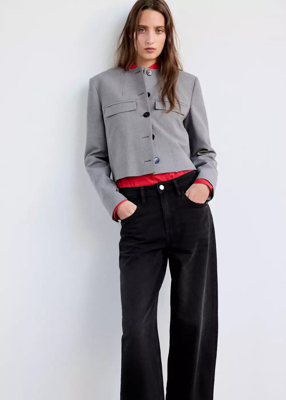 Jean balloon taille normale, MANGO