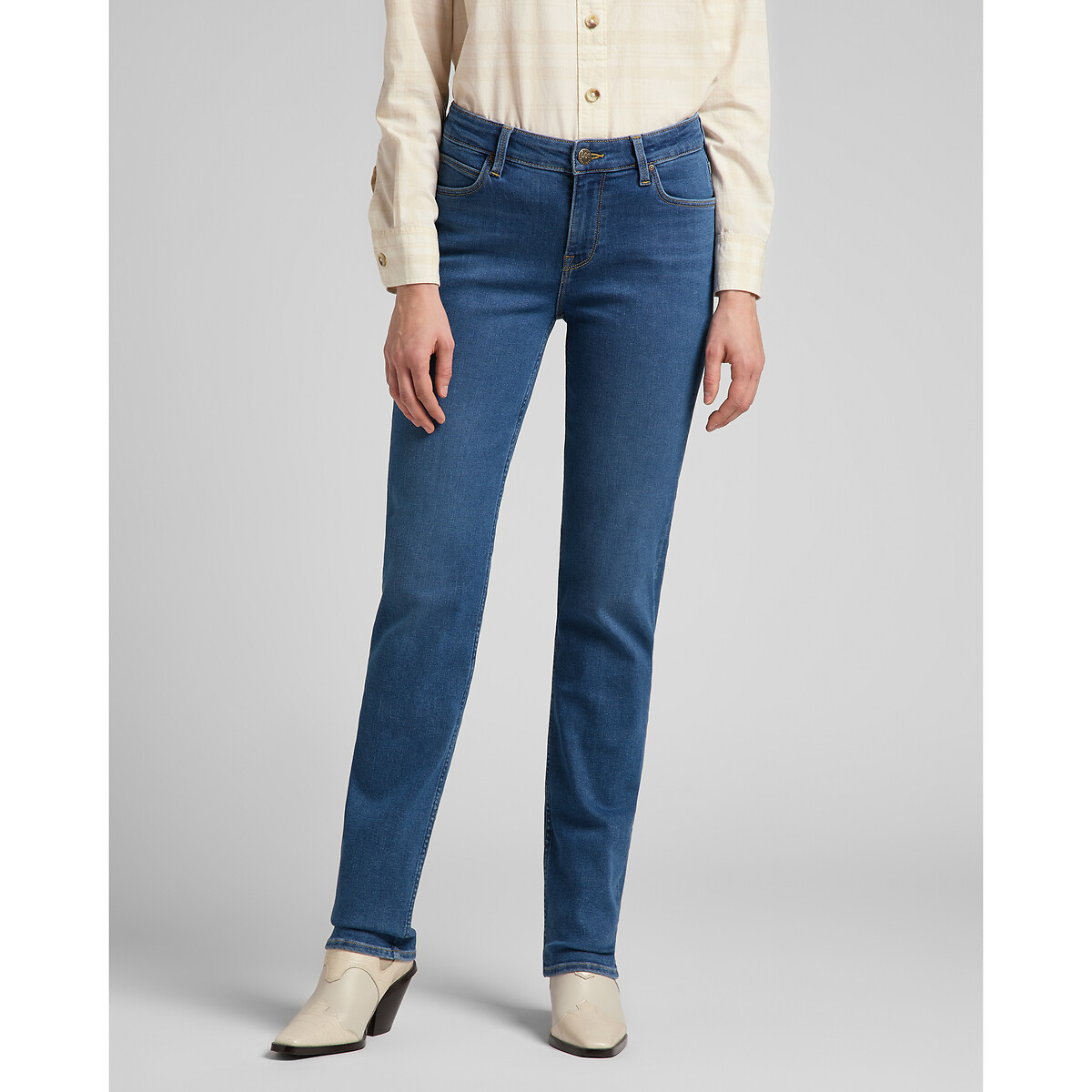 Marion Straight Jeans, Mid Rise