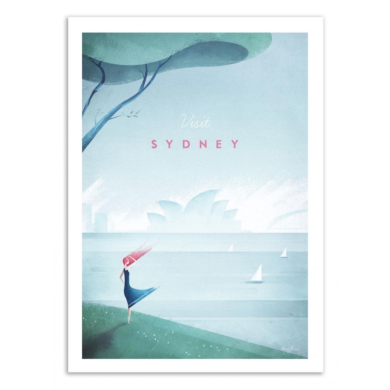 Affiche d'art - Visit Sydney - Henry Rivers, WALL EDITIONS