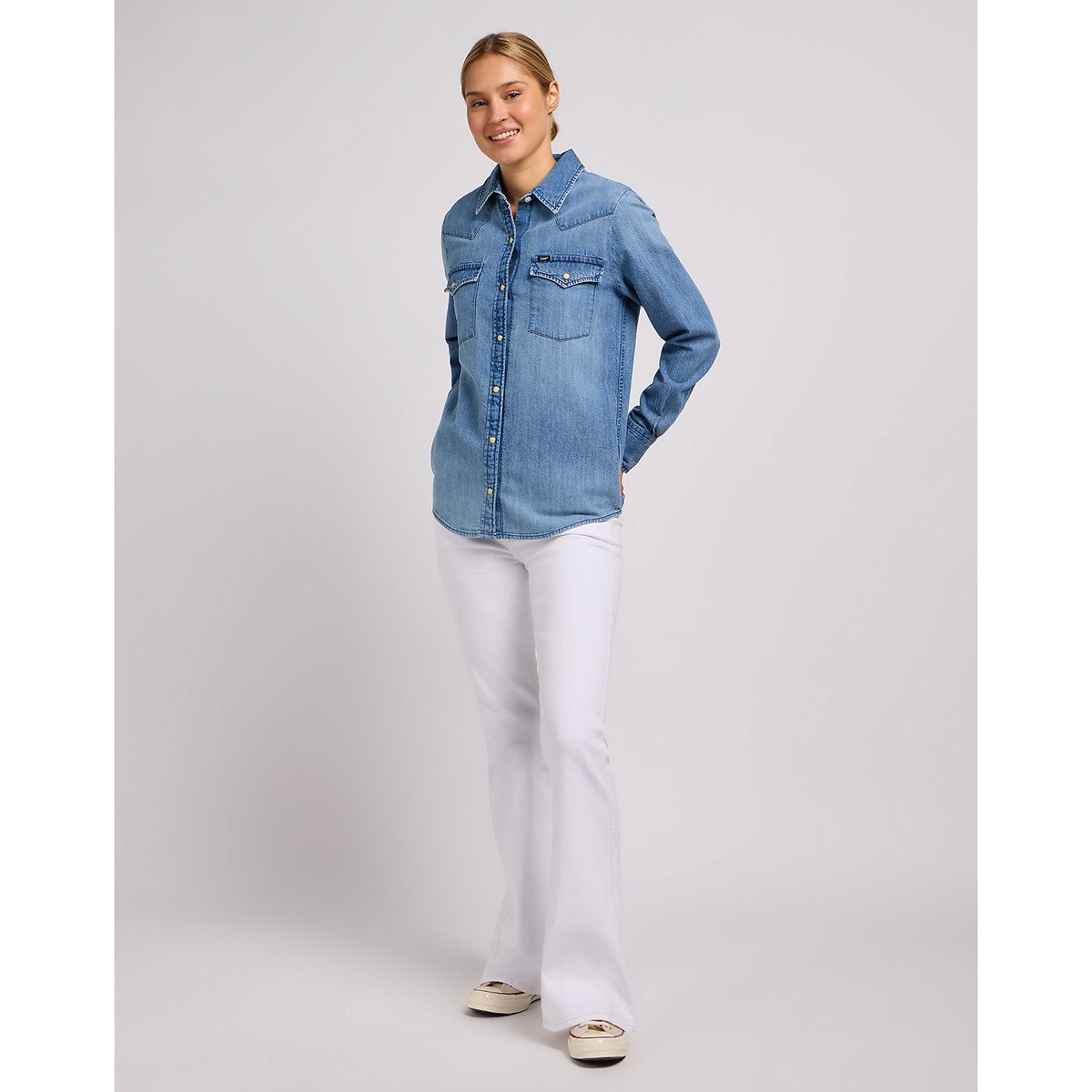 Chemise en deals jean only femme