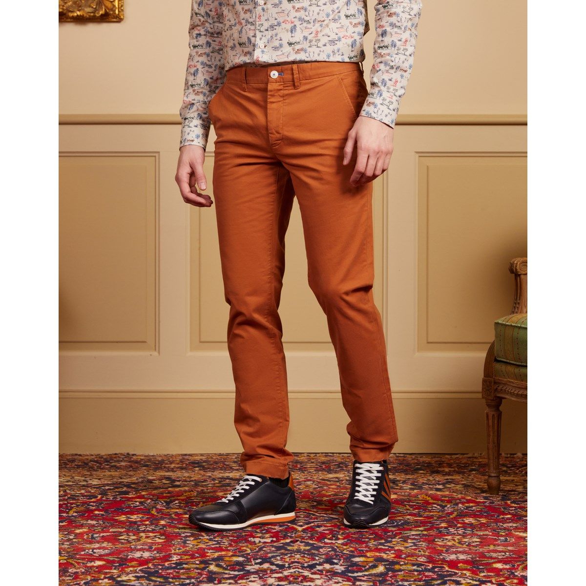 Pantalon kaki pour homme en coton coupe droite uni LEVI'S® - CCV Mode