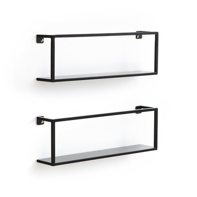Set of 2 Hiba Metal Wall Shelves, L50cm LA REDOUTE INTERIEURS
