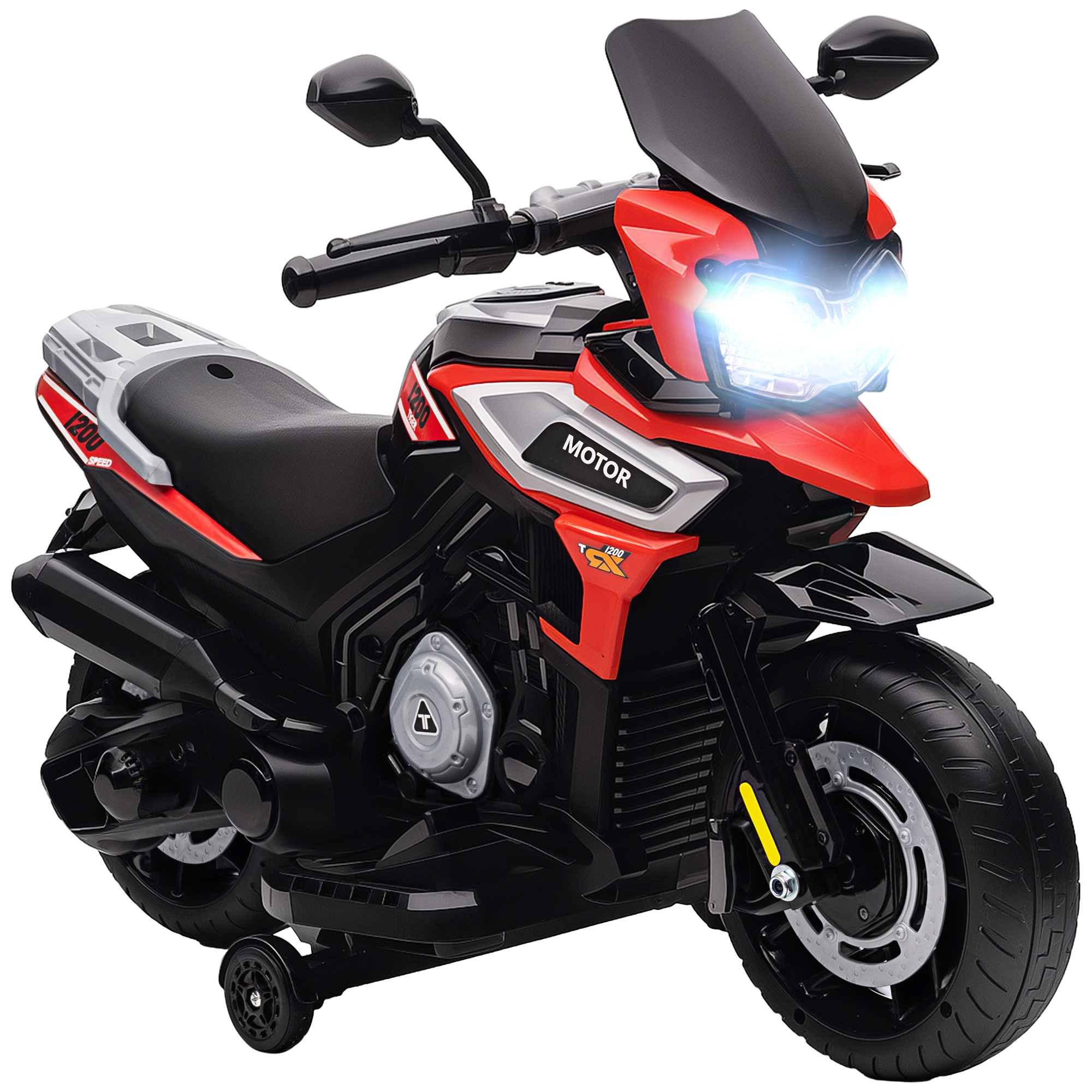 Moto électrique à conducteur assis PP Rouge, AIYAPLAY