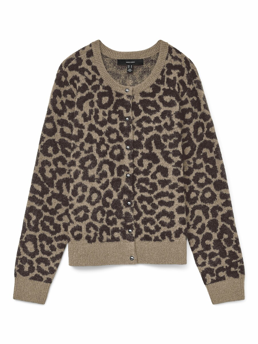 Cardigan bottoni scollo rotondo, VERO MODA