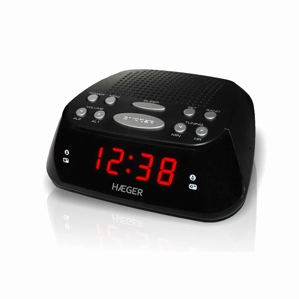 Rádio despertador Snoozer, HAEGER, HAEGER
