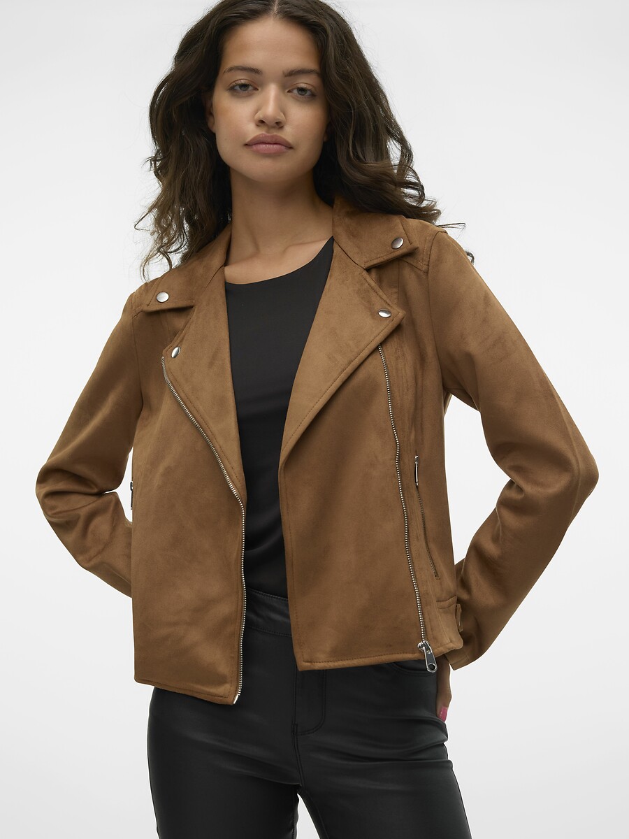 Women's short suede jacket outlet