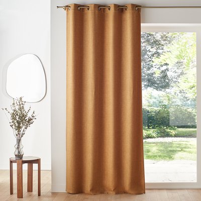 Montego Woven Effect Thermal Curtain with Eyelets LA REDOUTE INTERIEURS