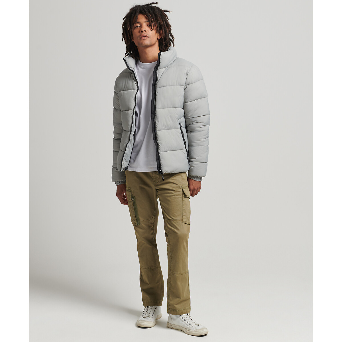 Light gray clearance puffer jacket