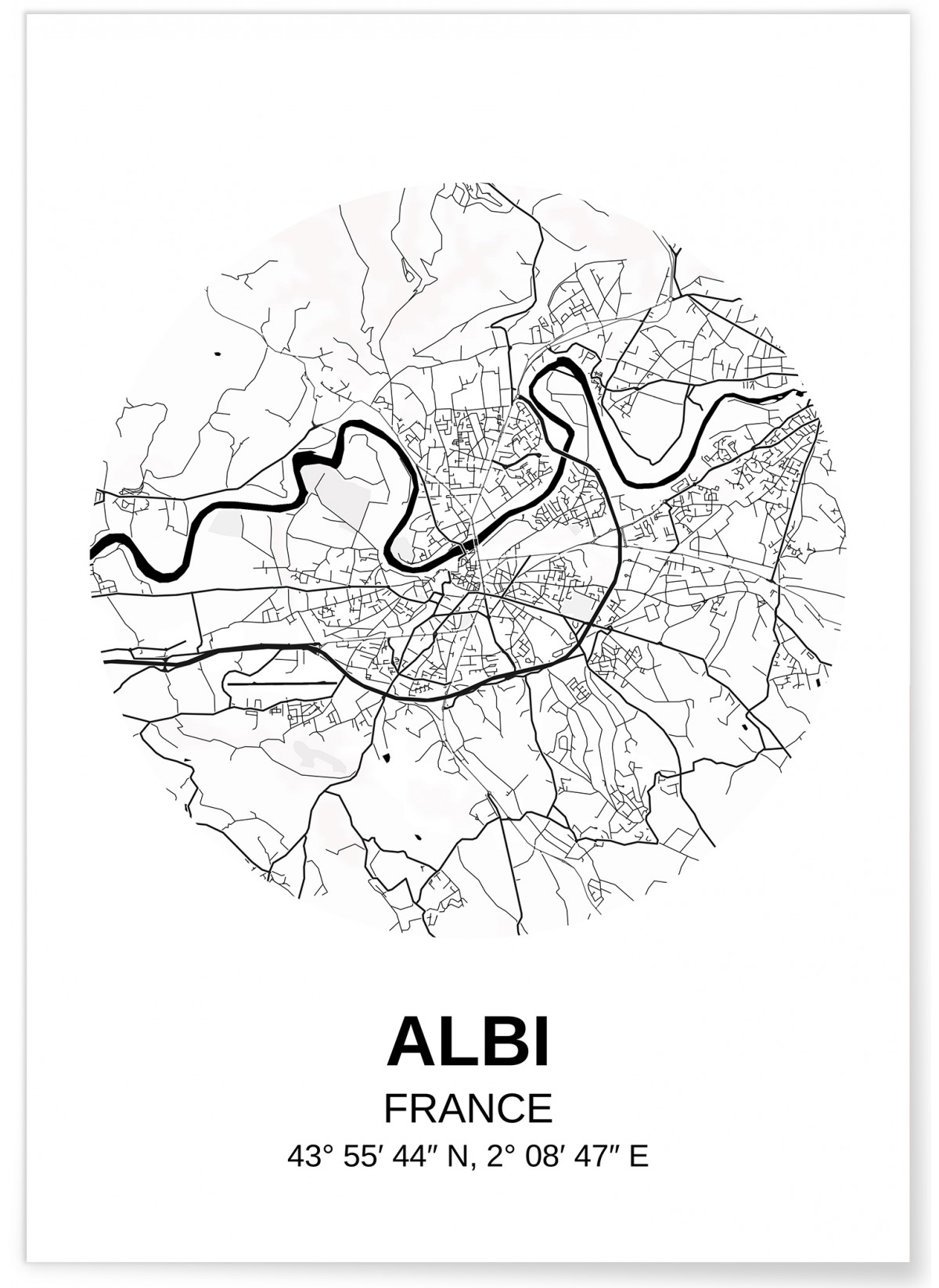 Affiche Carte Albi, L'AFFICHERIE