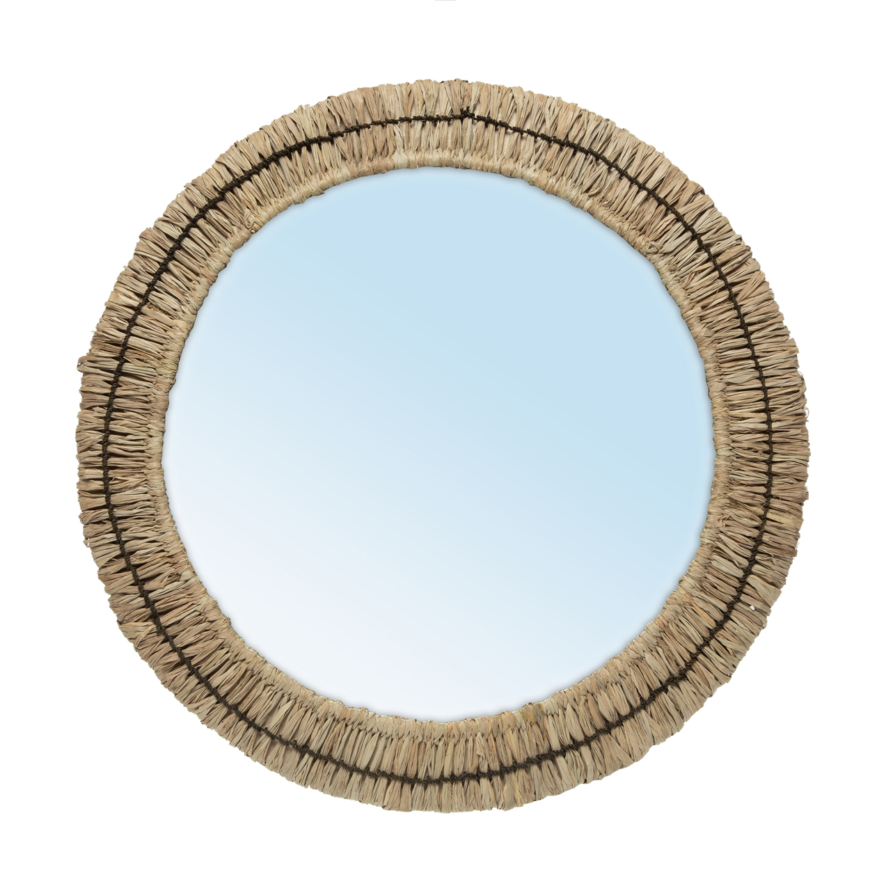Miroir en raphia GAJIH, BAZAR BIZAR