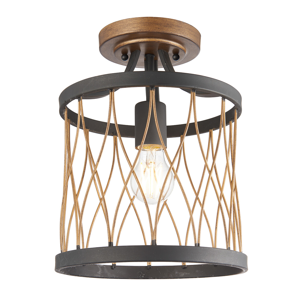 Black and deals bronze ceiling light
