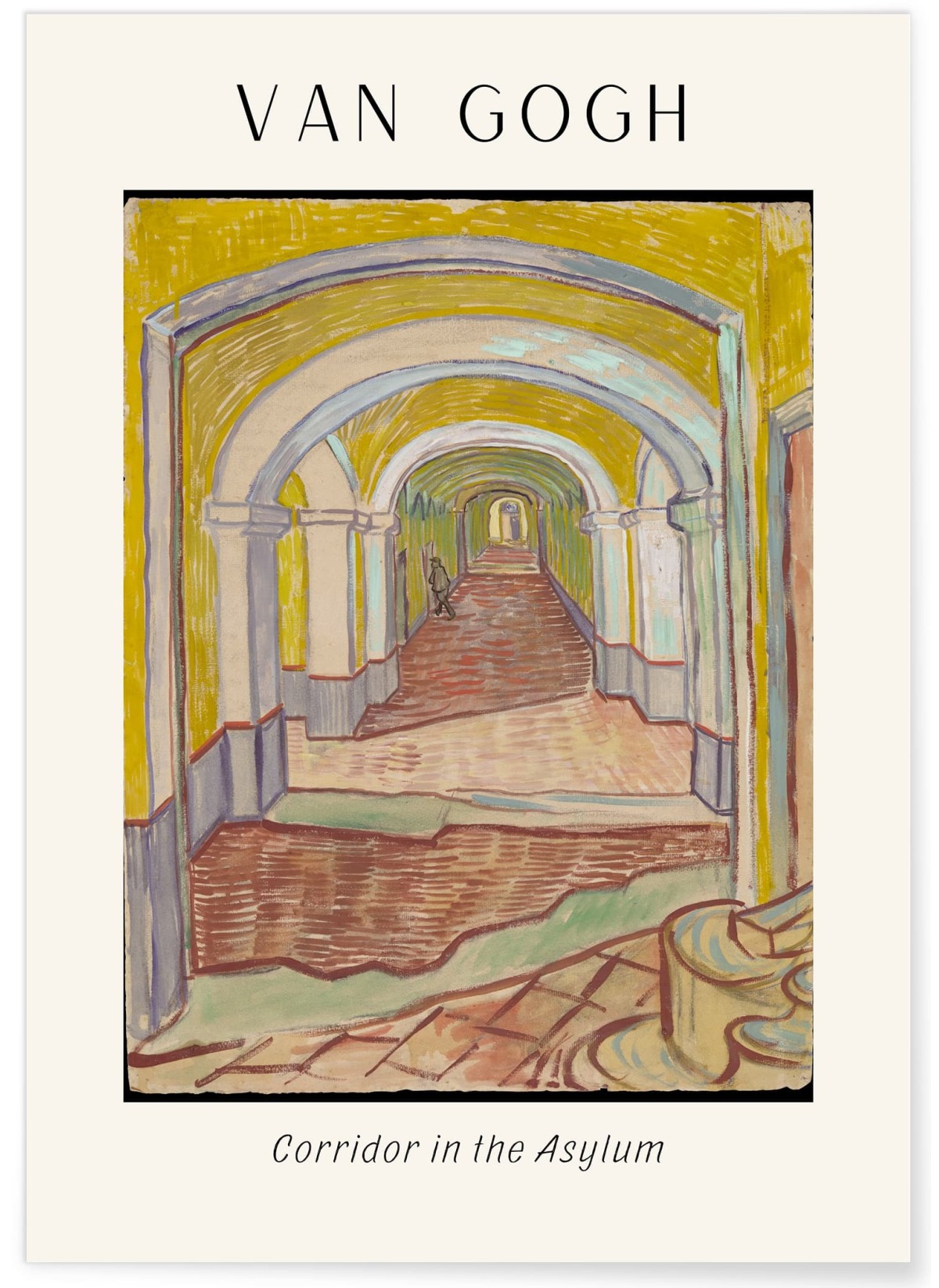 Affiche Van Gogh - Corridor in the Asylum, L'AFFICHERIE
