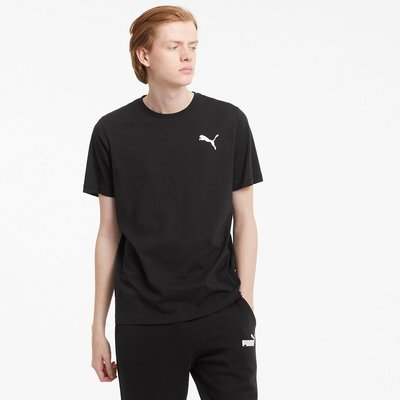 Essential Cotton T-Shirt with Small Logo Print and Short Sleeves PUMA