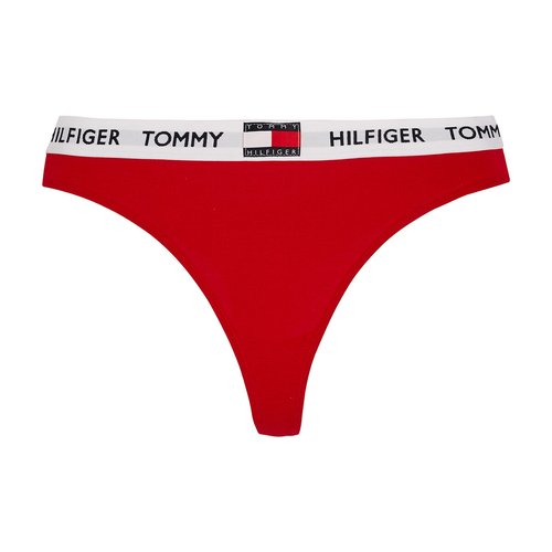 Tanga mit logo-bund rot Tommy Hilfiger | La Redoute