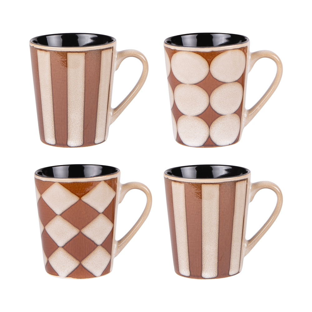 Coffret de 4 mugs Shelby 40 cl - SHELBY, TABLE PASSION