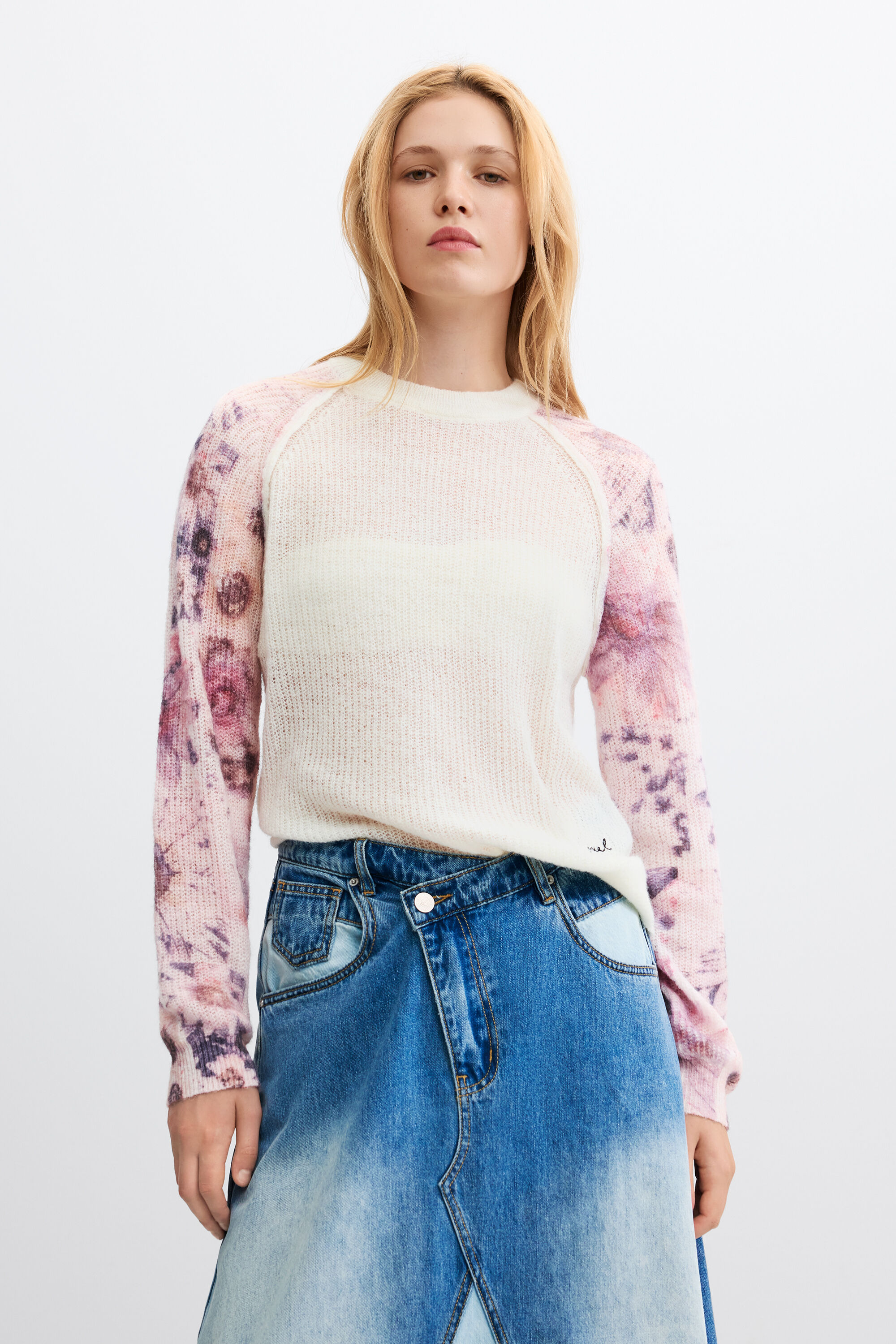 Pull à manches imprimées, DESIGUAL