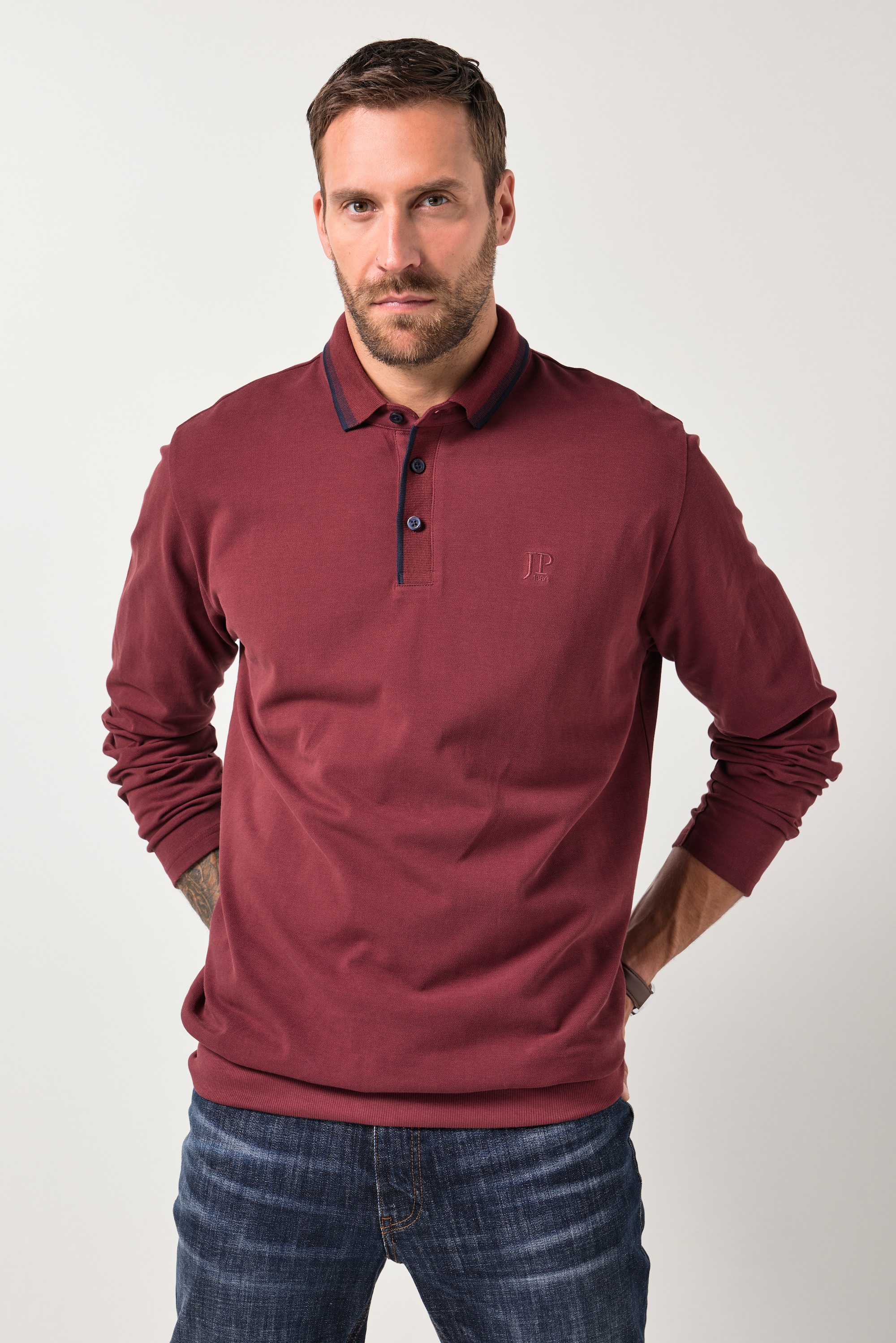 Polo ventre confort, manches longues, JP1880