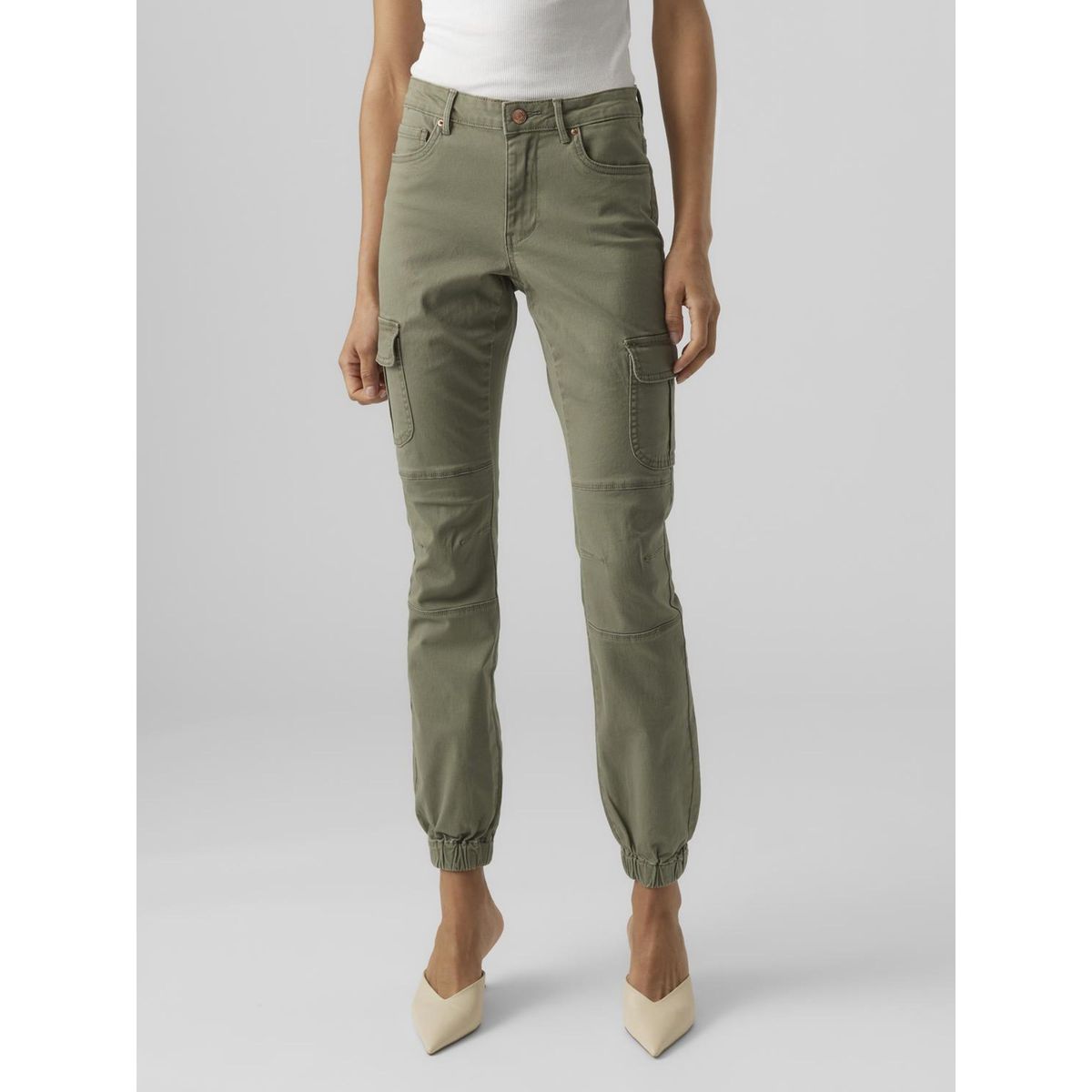 Pantalon vert bouteille cheap femme