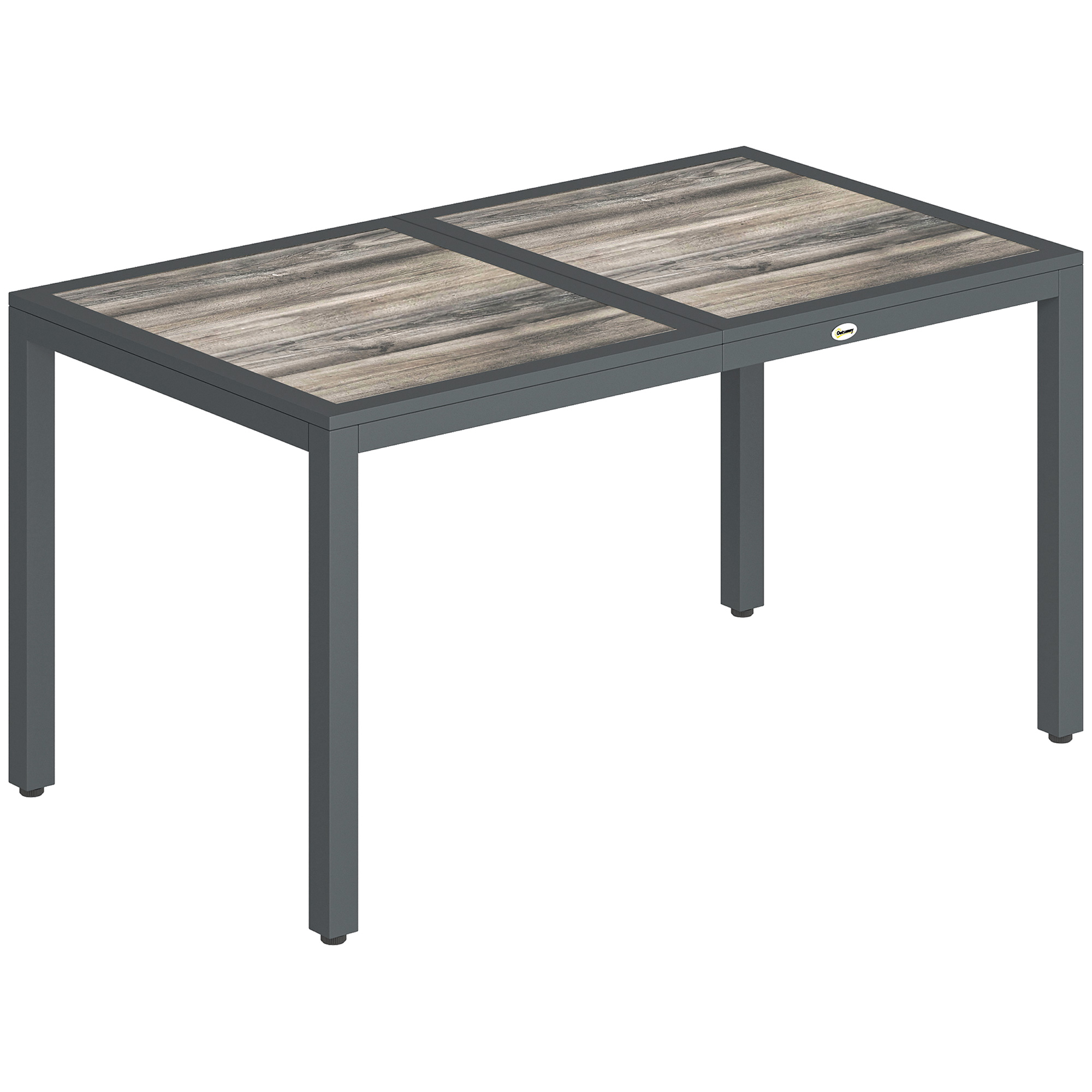 Table de jardin rectangulaire, OUTSUNNY
