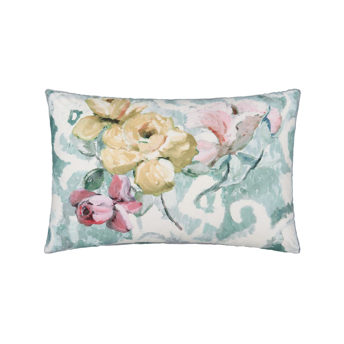 Taie d'oreiller imprimée en percale de coton, TAPESTRY FLOWER, DESIGNERS GUILD