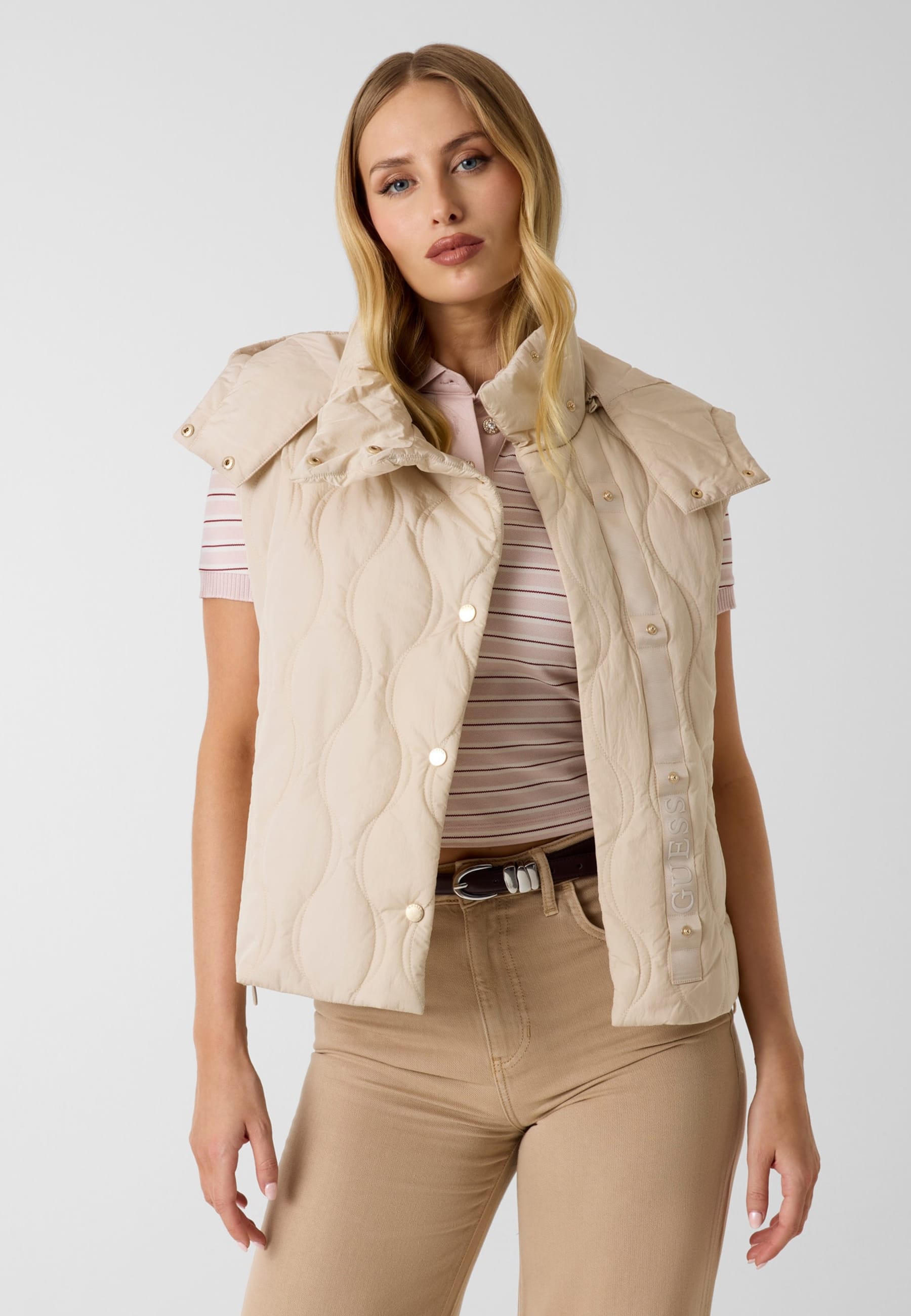 Veste Matelassée À Capuche, GUESS