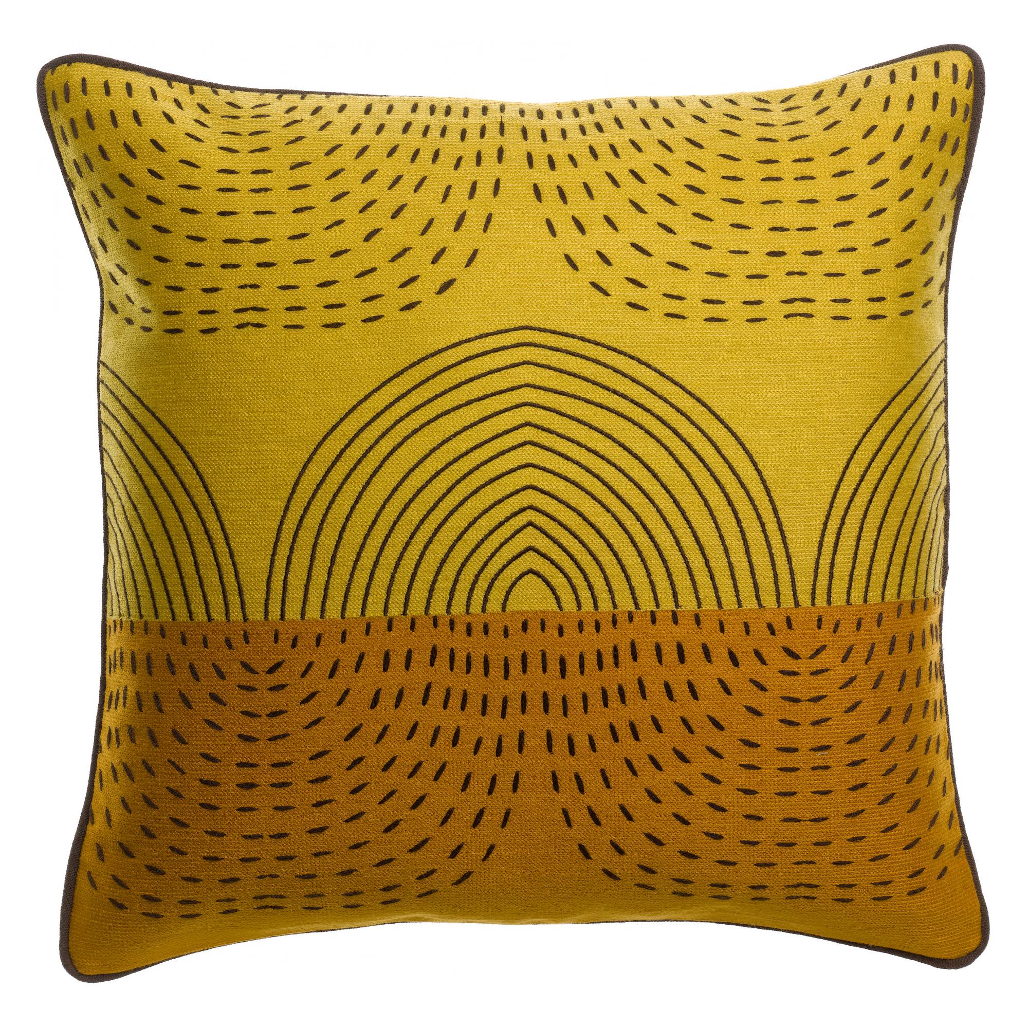 Coussin brodé Etna, VIVARAISE