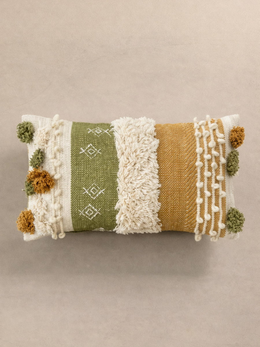 Coussin 100% Coton Géométrique -HANA, KENAY