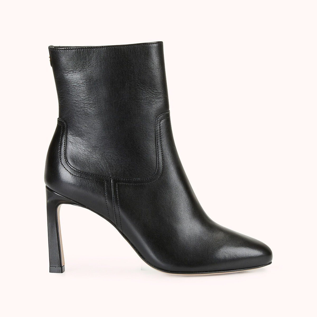Zonna Leather Ankle Boots with Stiletto Heel