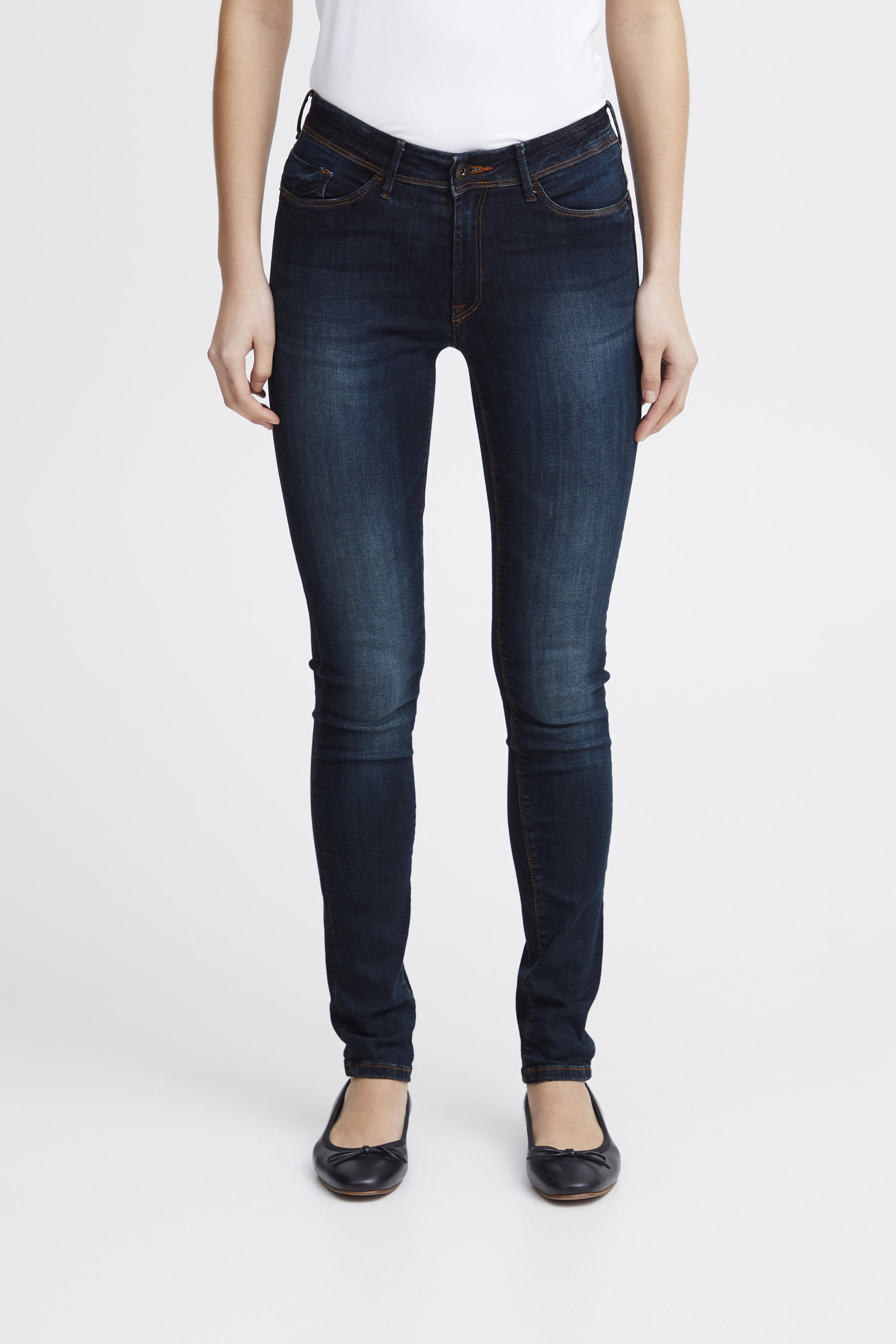 Jean skinny à taille mi-haute, ICHI