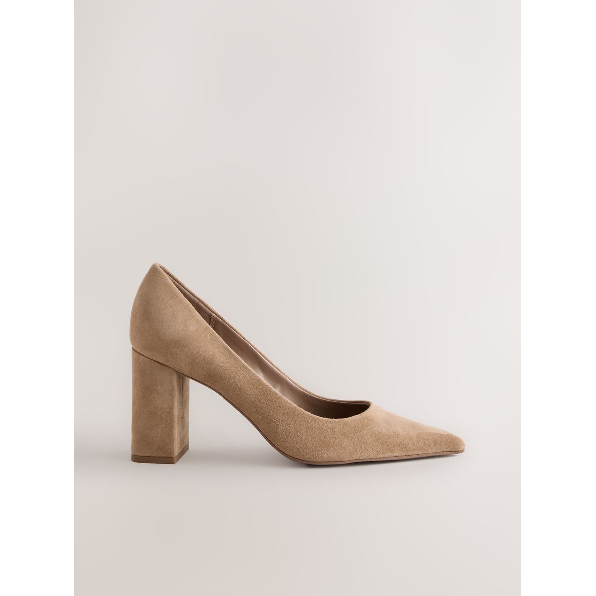 Escarpins cuir à talon carré forever comfort®, NEXT
