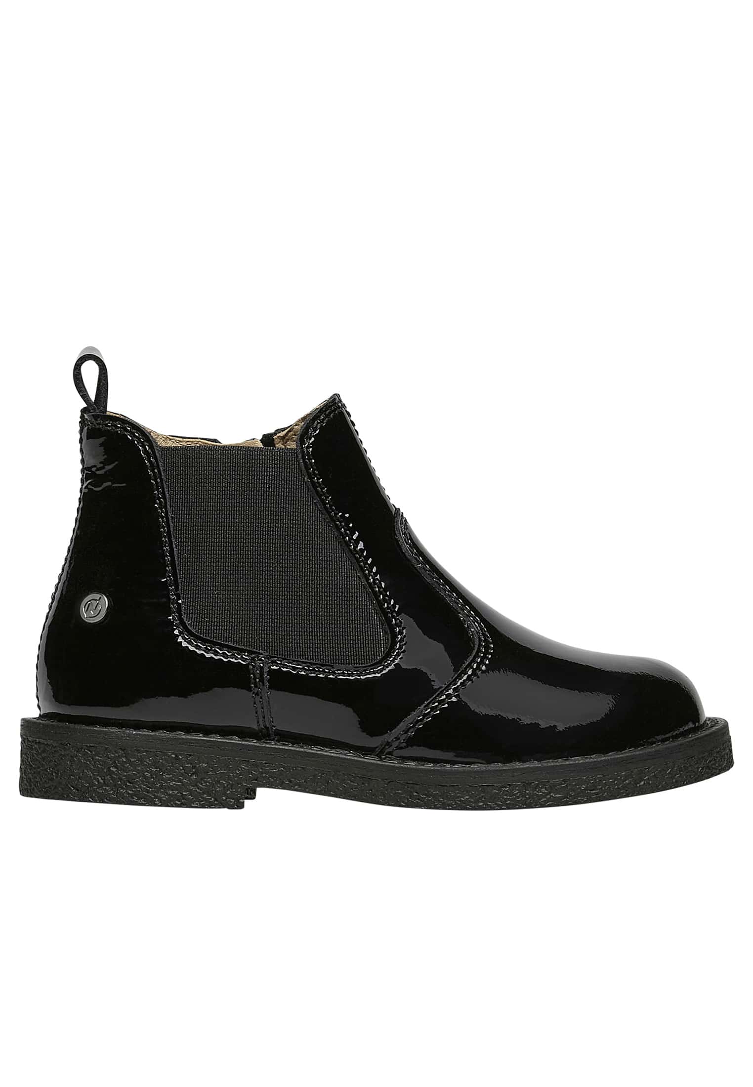 Botts en cuir verni avec glissière ARTHUR, NATURINO