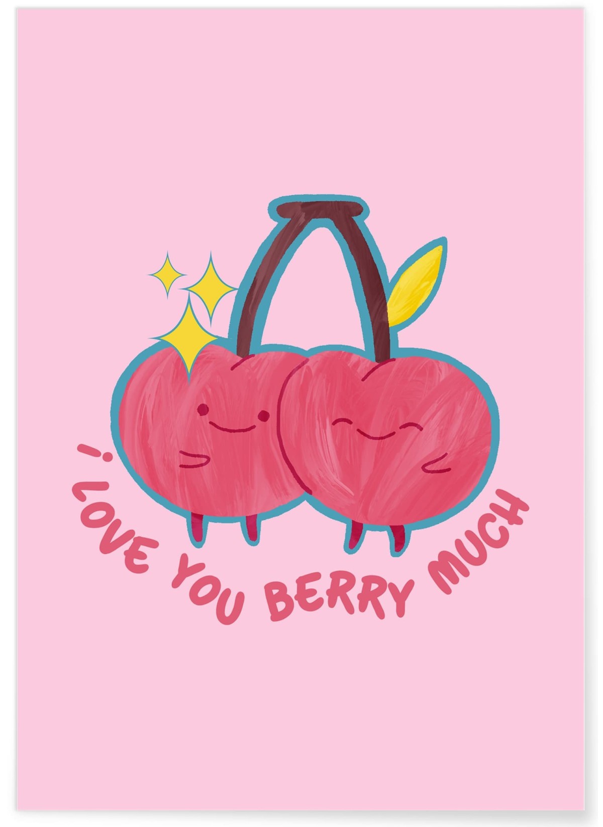 Affiche I love you berry much, L'AFFICHERIE