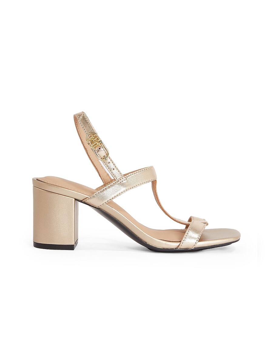 Tommy Hilfiger Sandalias de piel de tacón — foto 2
