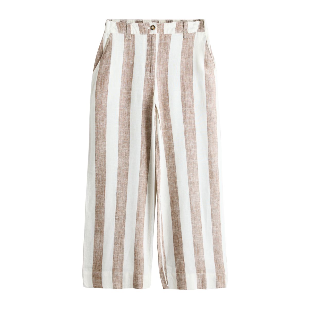 Pantalon large habillé en lin mélangé, NEXT