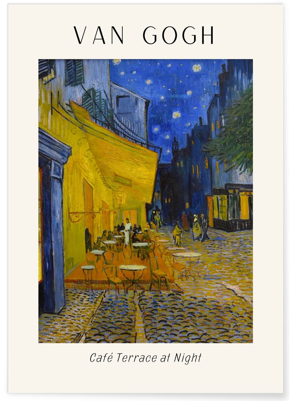 Affiche Van Gogh - Café Terrace at Night, L'AFFICHERIE