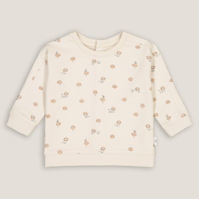 Sweater in molton, leeuwenprint LA REDOUTE COLLECTIONS
