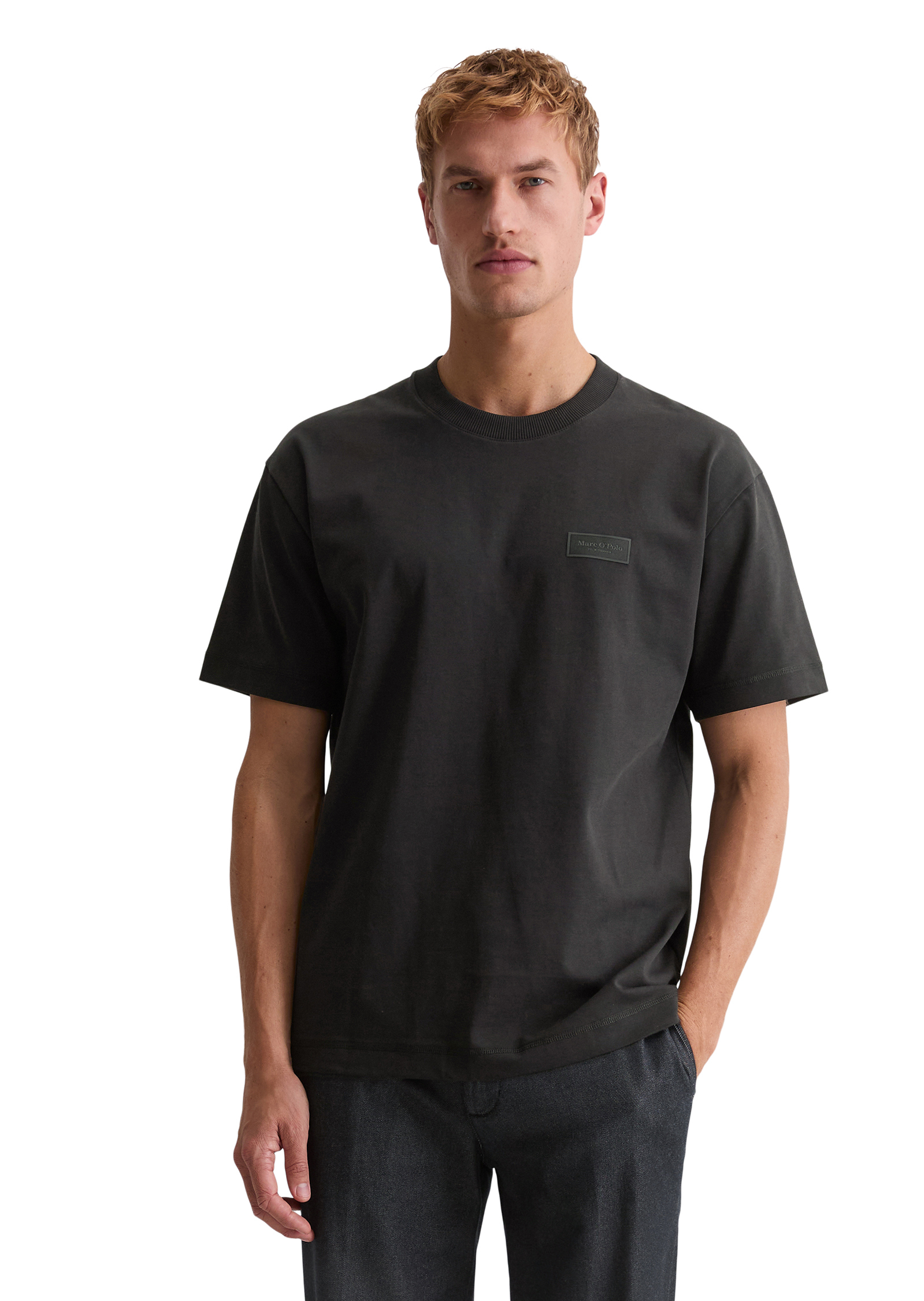 T-shirt ample en jersey de coton bio épais, MARC O'POLO