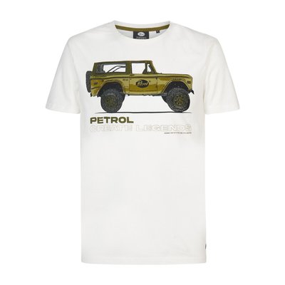 Printed Cotton T-Shirt with Crew Neck PETROL INDUSTRIES