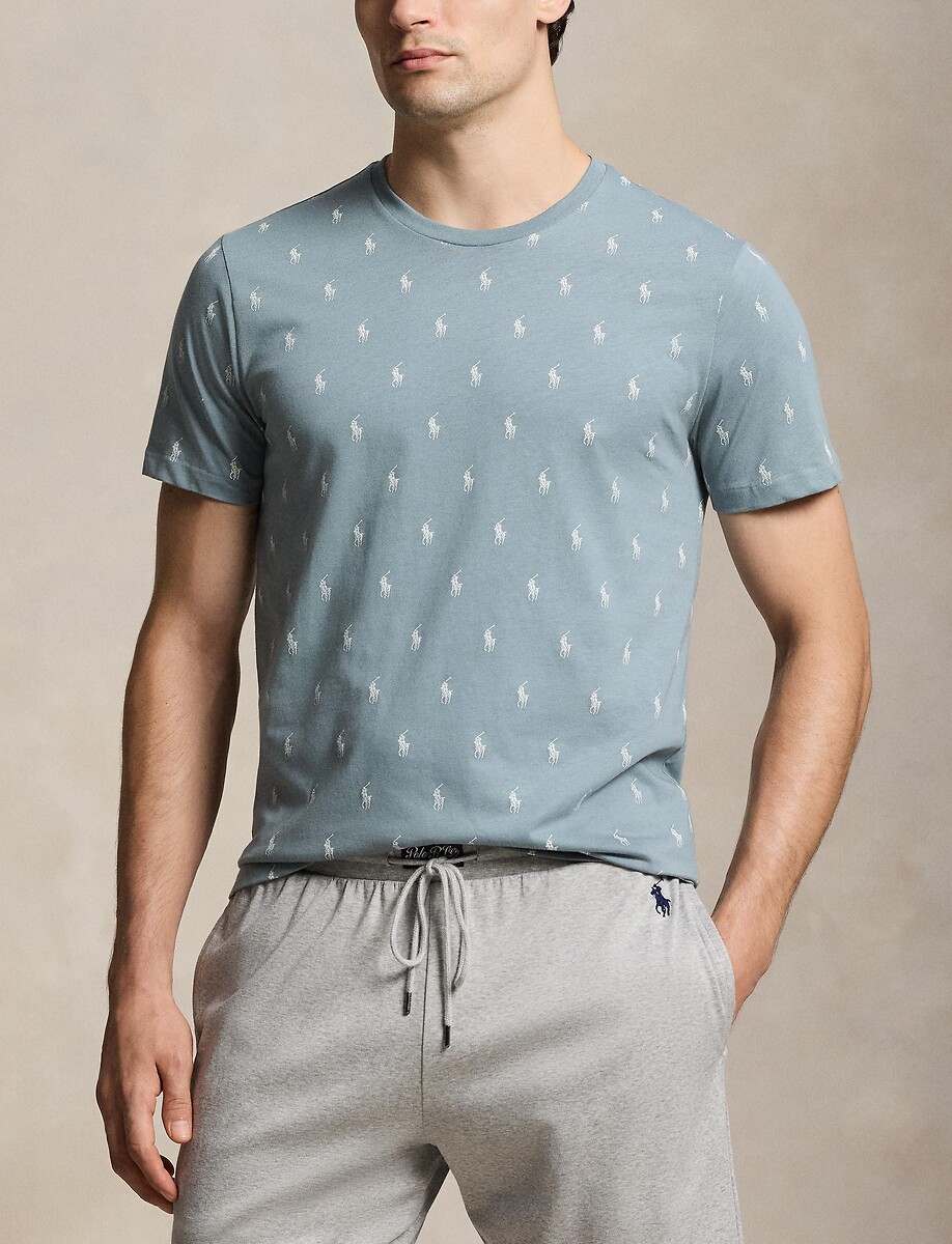 Haut de pyjama manches courtes imprimé, POLO RALPH LAUREN