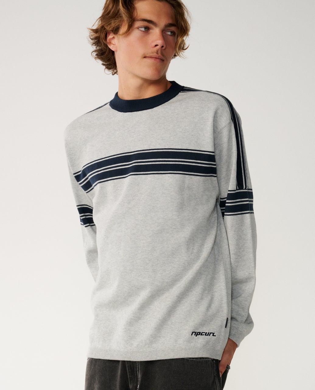 Pull col rond rayé ARCHIVE TWU, RIP CURL