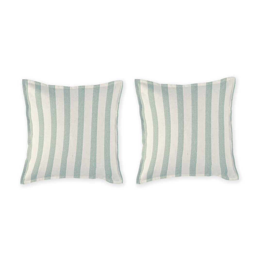 2 Taies d'oreiller 100% percale de coton organic BENGALE, NAF NAF HOME
