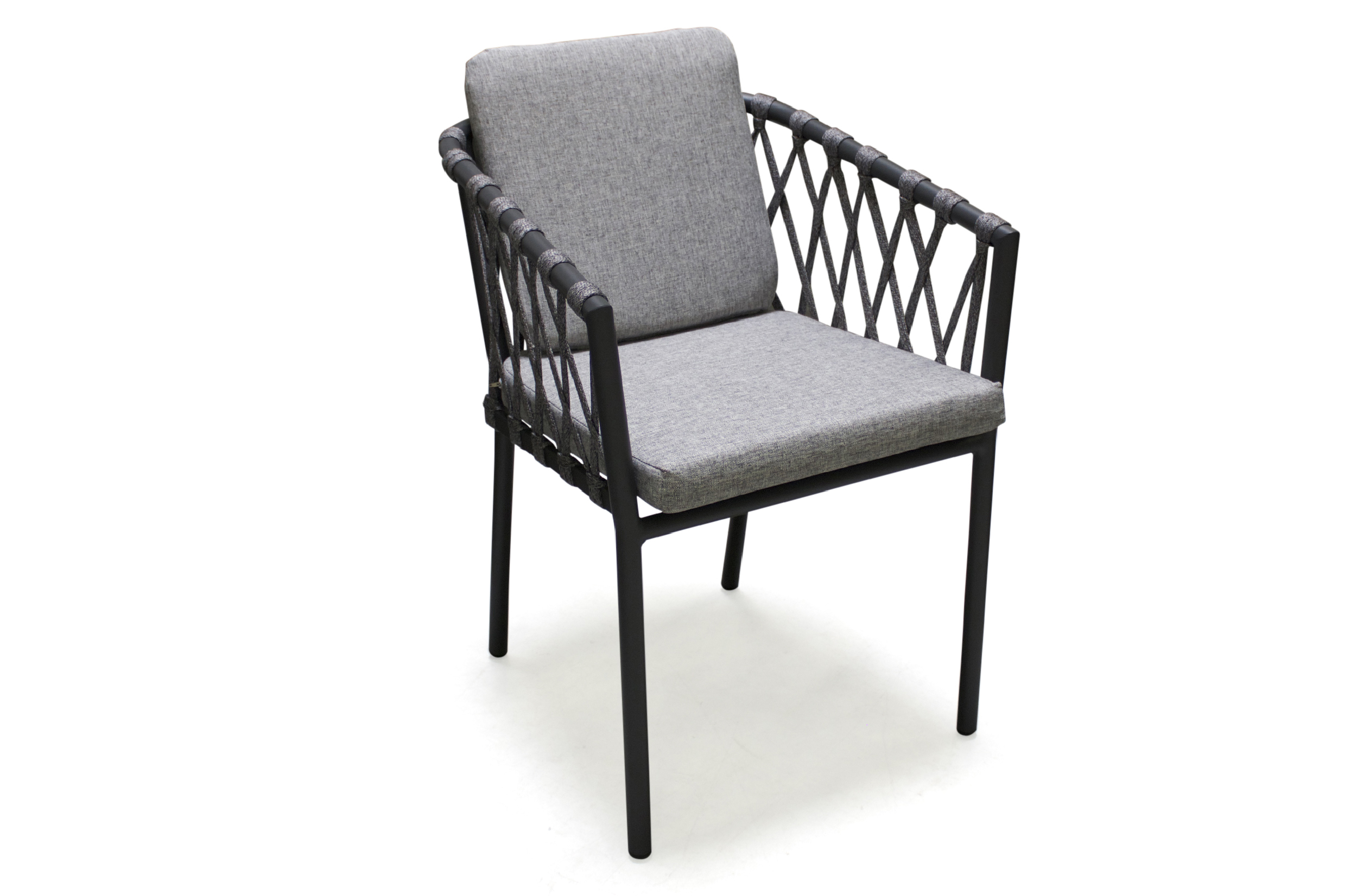 Fauteuil en aluminium et corde PILAT, DCB GARDEN