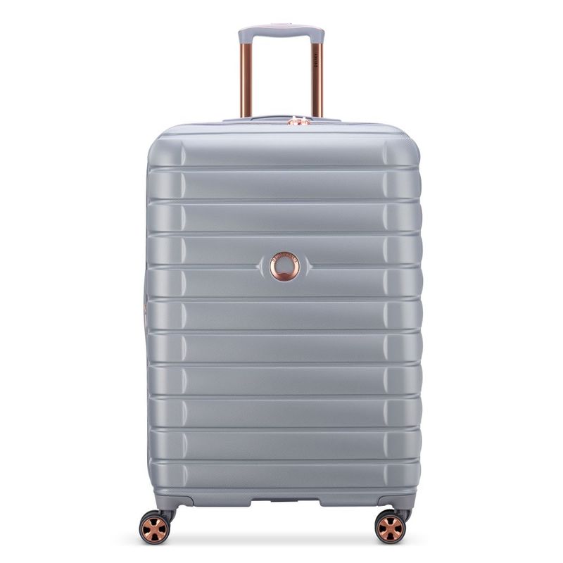 Valise trolley extensible 4 doubles roues 75 cm taille : xl, shadow 5.0  platine Delsey Paris